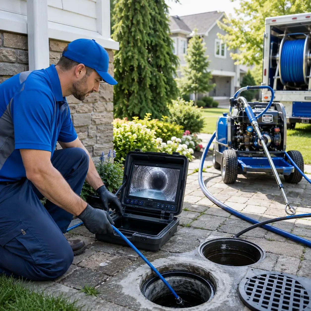 Outdoor drain cleaning professionals serving Everetts, NC