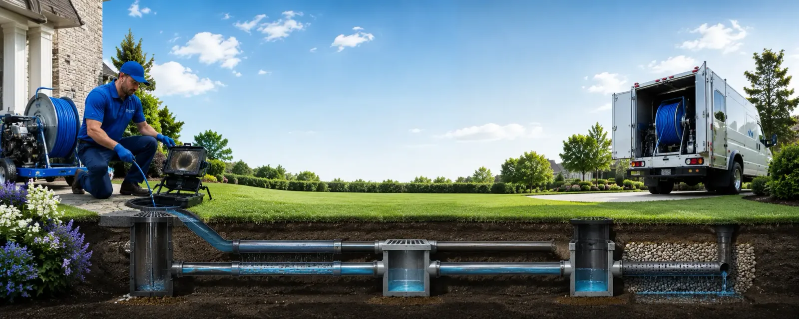 Outdoor drain cleaning information for Everetts, NC